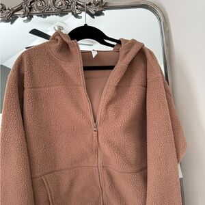 Women's Zella Hooded Sherpa Jacket NWT Size Large